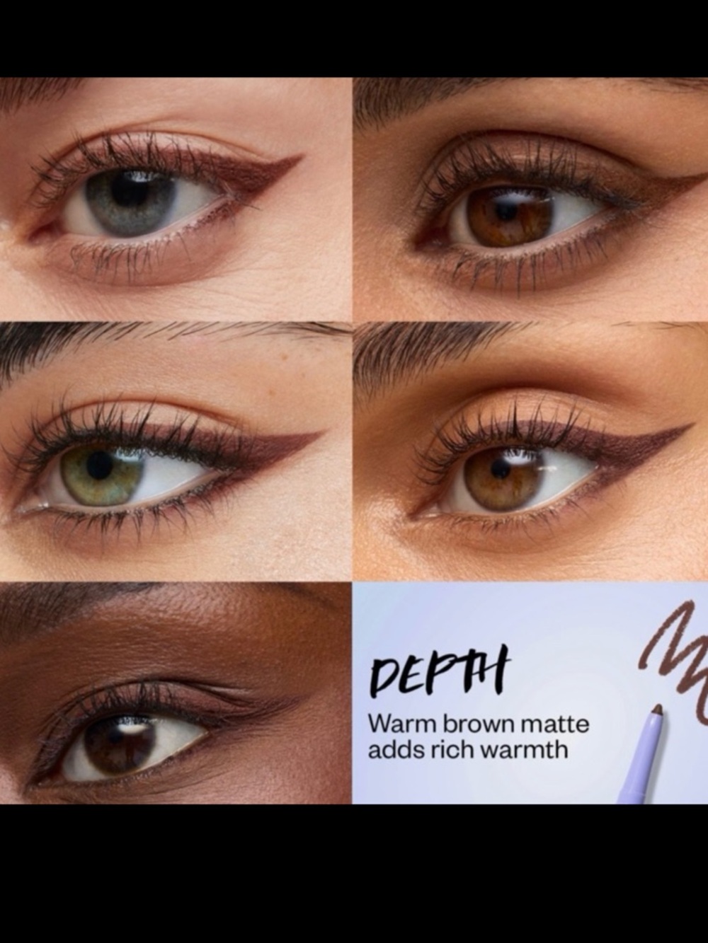 Kosas Soul Gazer Gel Eyeliner Waterproof Pencil in Depth Warm Brown BNIB
